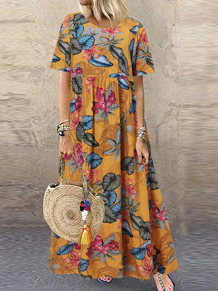 Danica Vintage Floral Maxi Dress