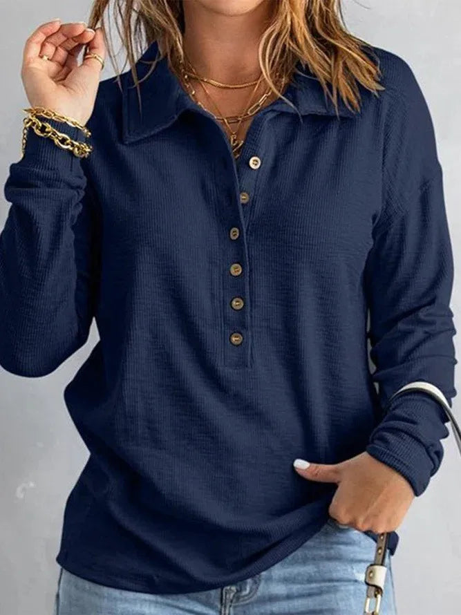 Vesper Button Front Henley