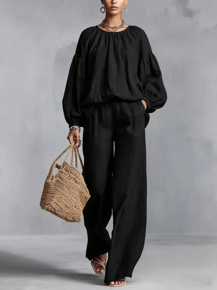 Gemma Lantern Sleeve Trouser Set
