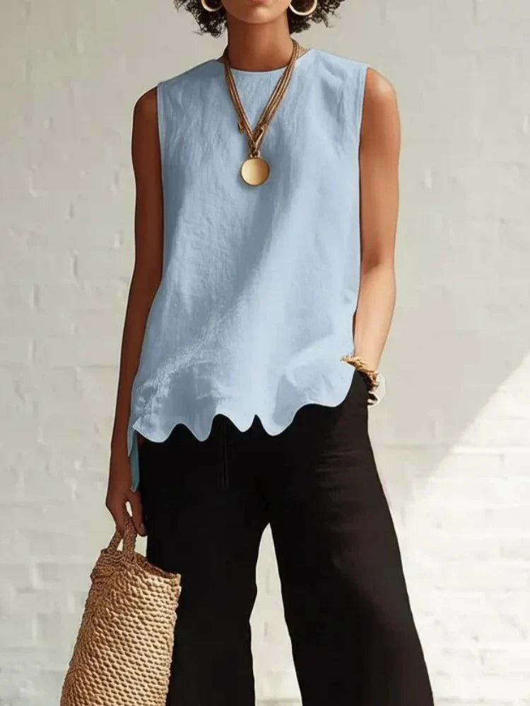 Delilah Flowy Sleeveless Casual Top