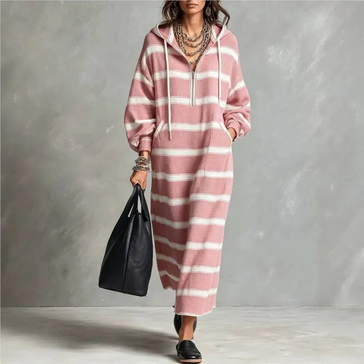 Sienna Half Zip Hoodie Dress