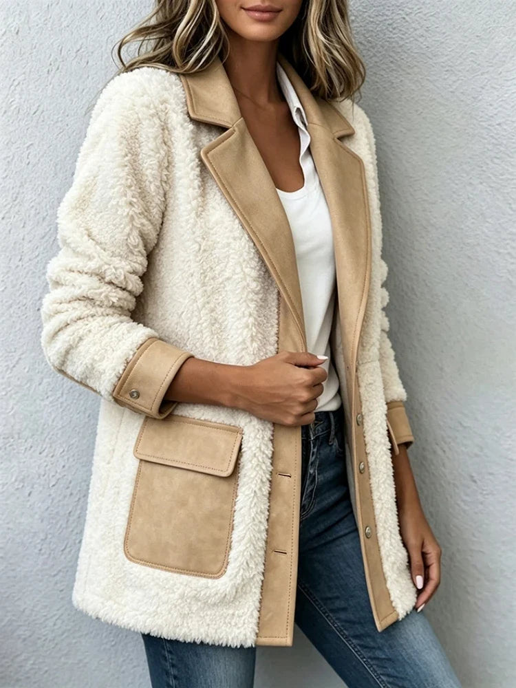 Elspeth Faux Suede Shearling Jacket