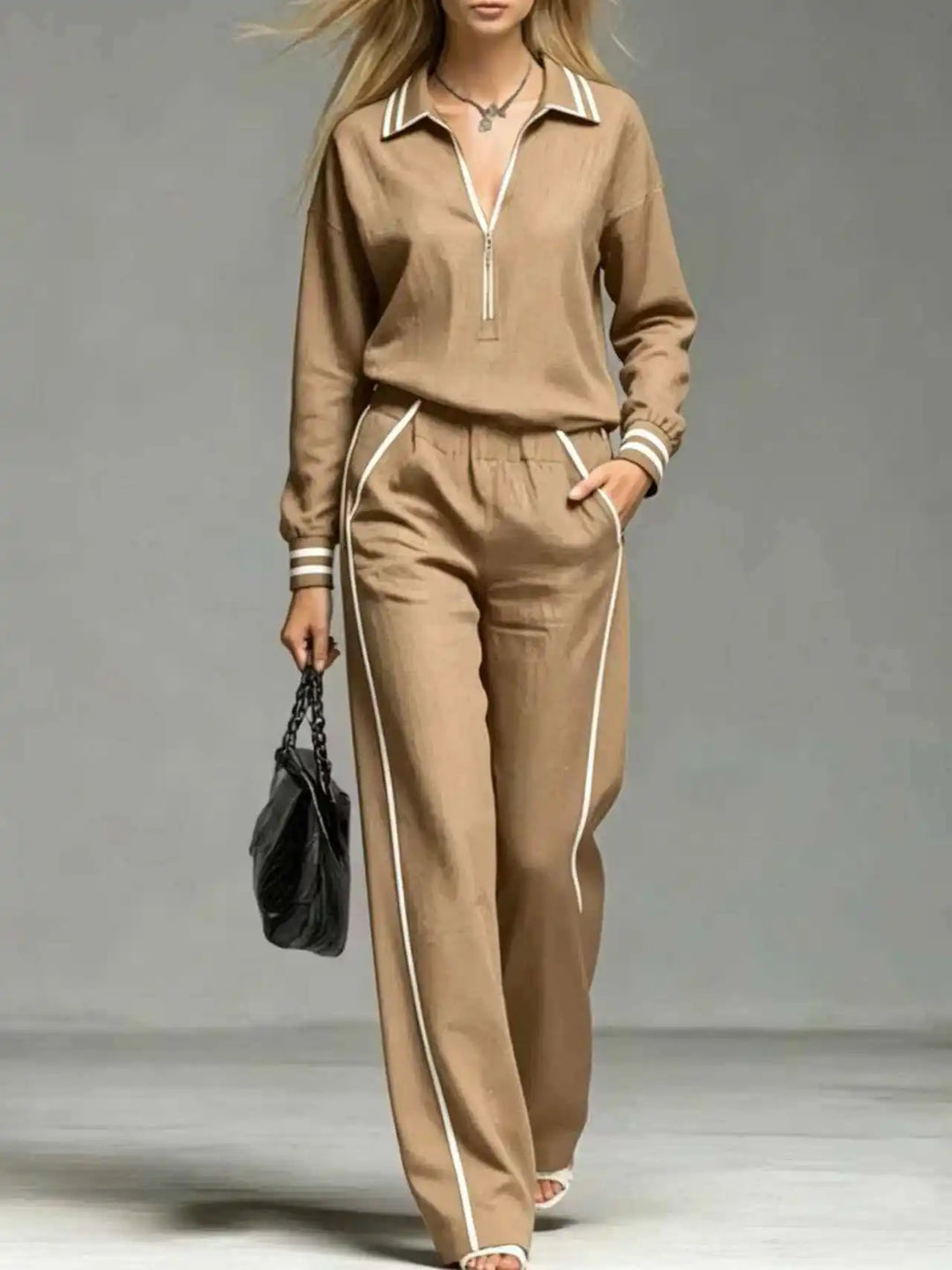 Odette Half Zip Two Piece Set