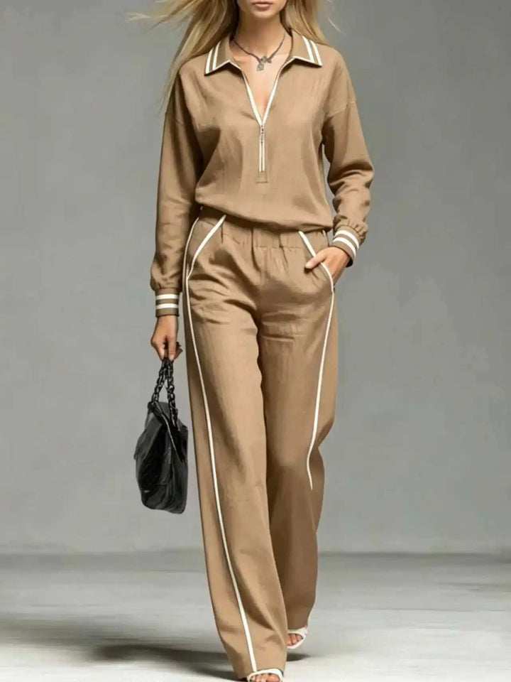 Odette Half Zip Two Piece Set