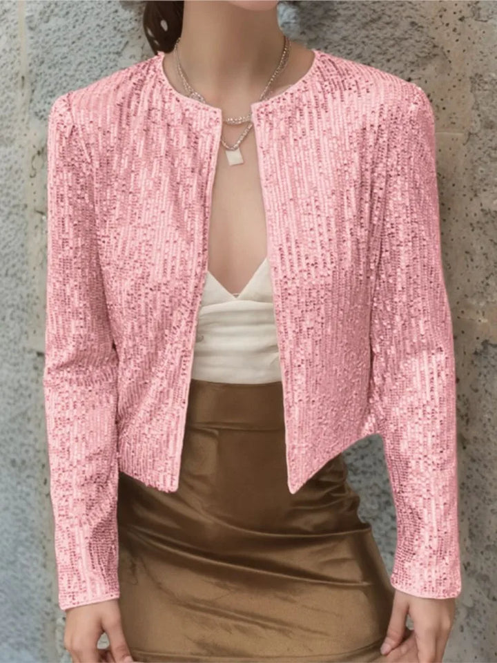 Celeste Open Front Sequin Jacket
