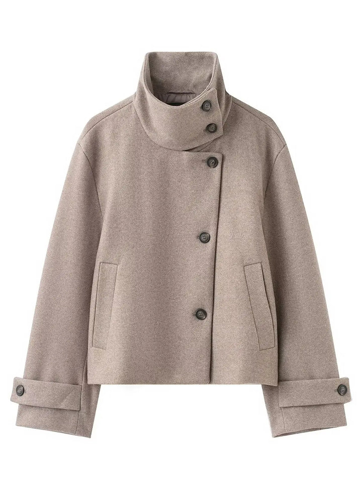 Rosemarie Funnel Collar Jacket