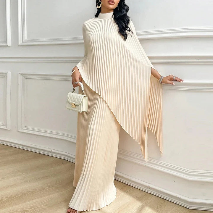Palomar Pleated Draped Cape Set