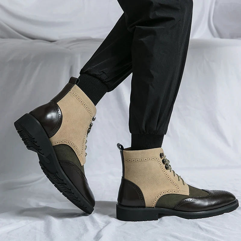 Mercer Wingtip Ankle Boots