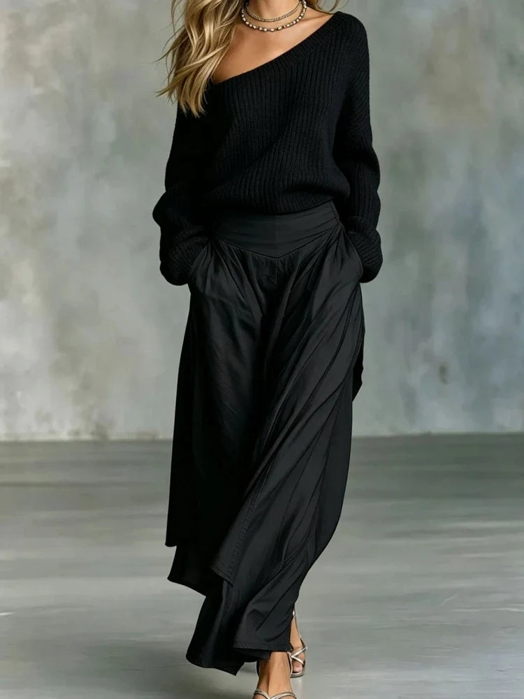 Amara Off Shoulder Knit Set