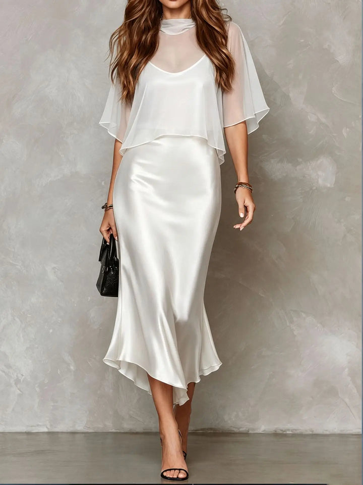 Agnes Satin Midi Dress Set