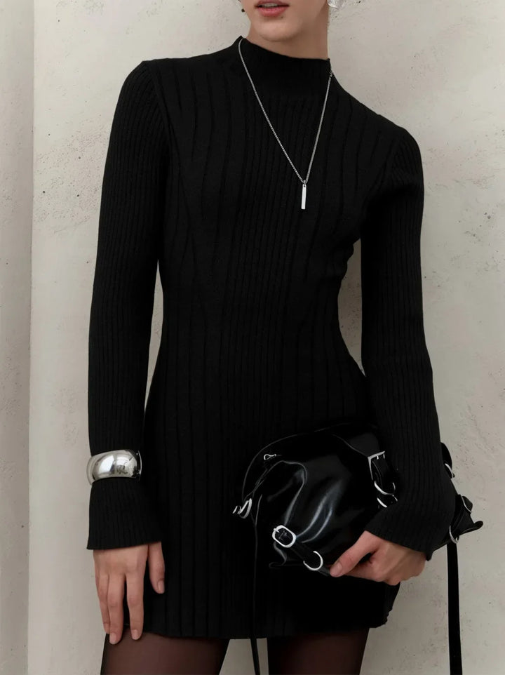 Larkin Mock Neck Sweater Dress