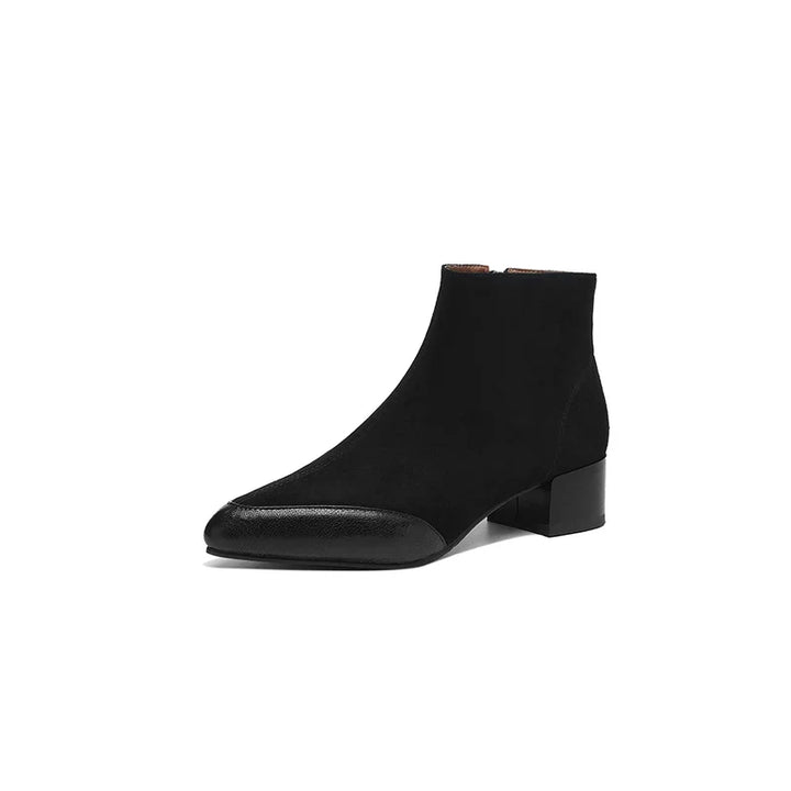 Season Side Zip Suede Boots