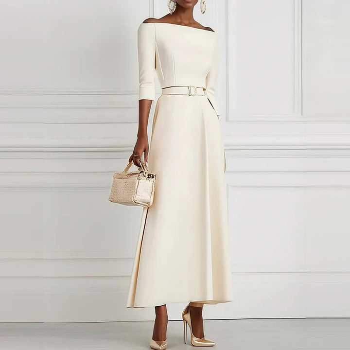 Pomeline Elegant Long Sleeve Maxi Dress