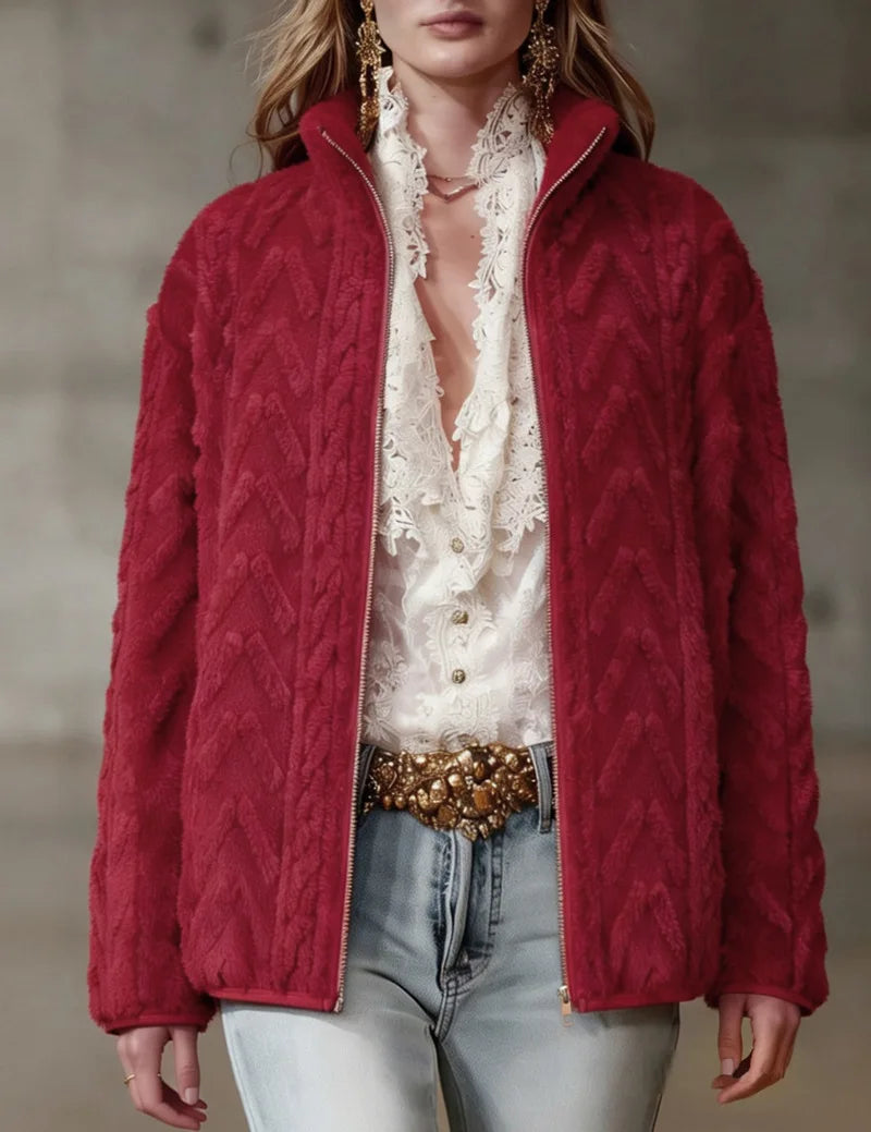 Marina Textured Fleece Jacket