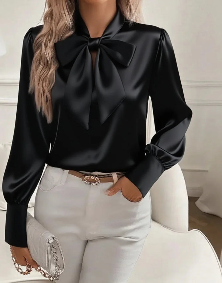 Solene Bow Collar Blouse
