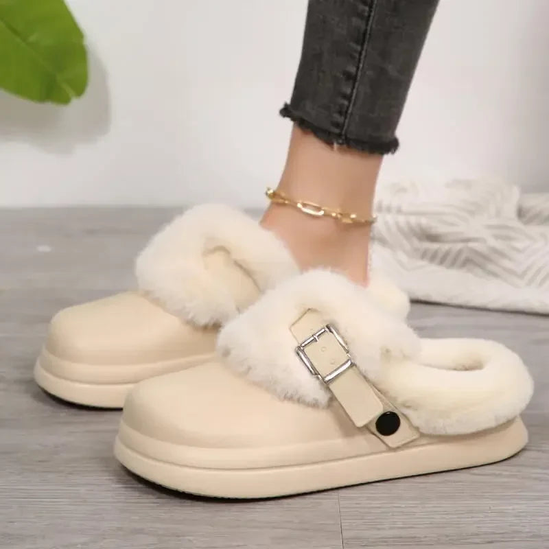 Maia Platform Fur Clog