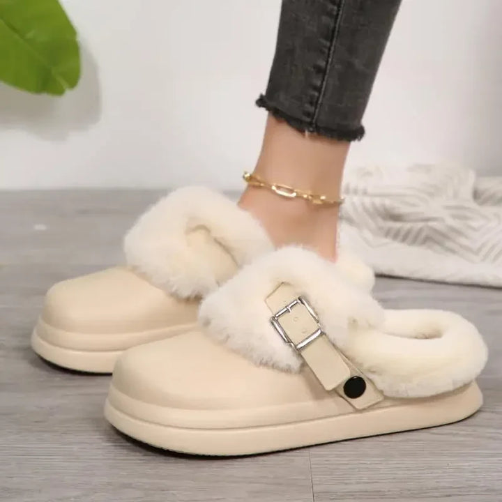 Maia Platform Fur Clog
