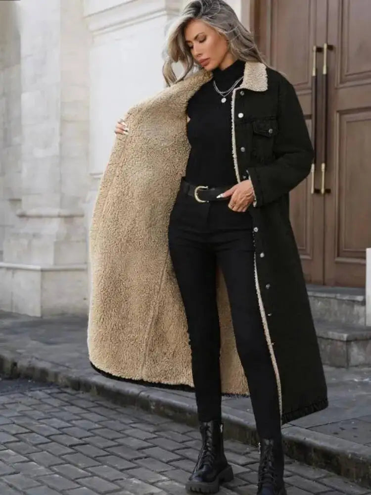 Magnolia Fleece Lined Denim Coat