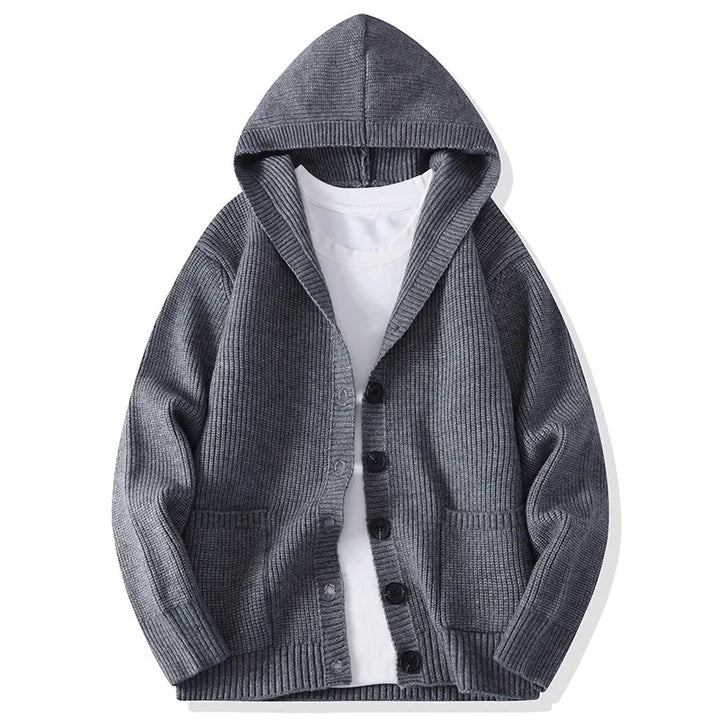 Holt Hooded Button Cardigan