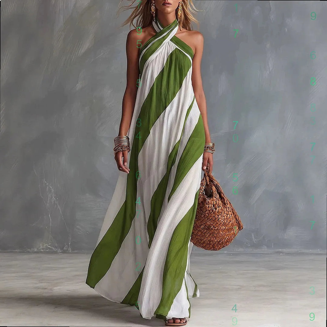Eulalie Elegant Sleeveless Maxi Dress