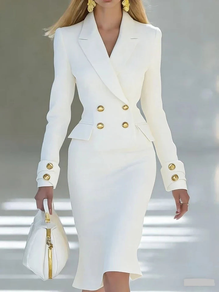 Lorena Tailored Office Midi Dress