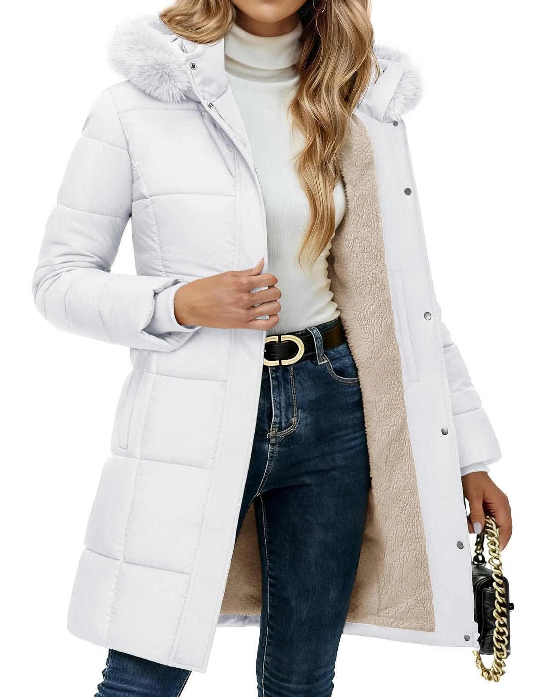 Edith Sherpa Lined Detachable Parka