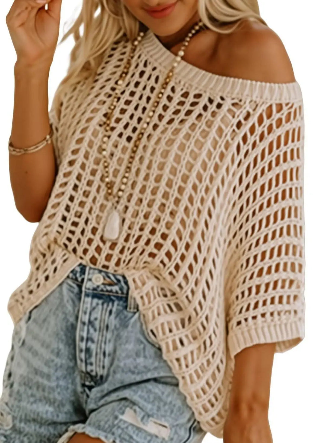 Monica Open Knit Sweater