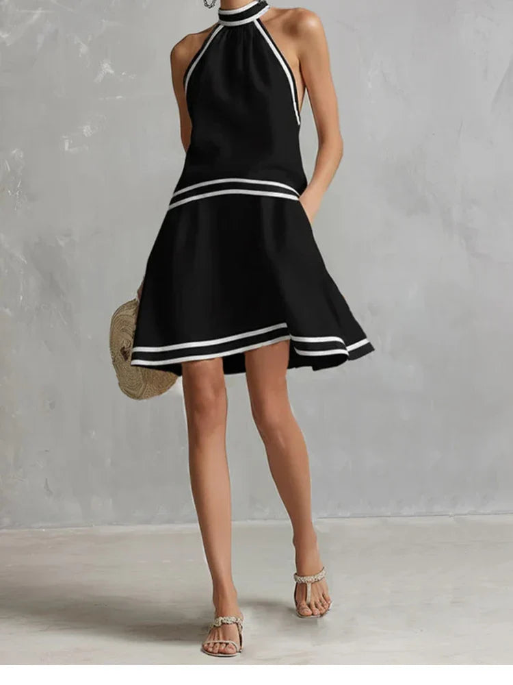Elysia Halter Neck Mini Dress
