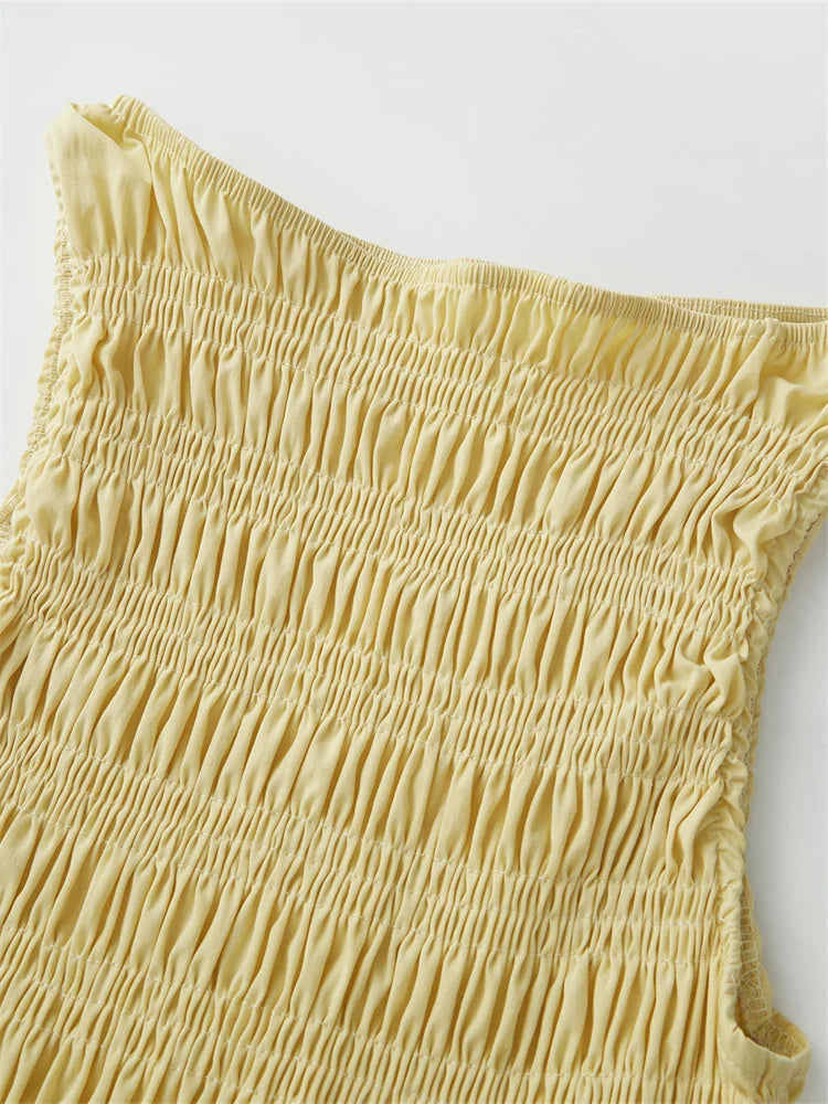 Odessa Ruffle Hem Sleeveless Top