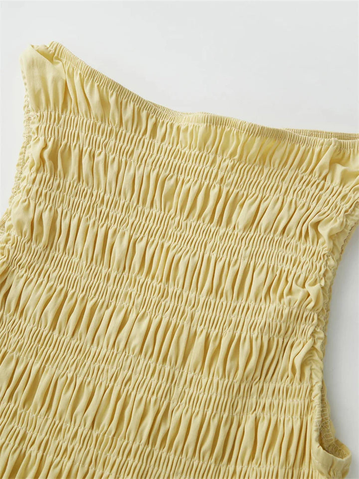 Odessa Ruffle Hem Sleeveless Top