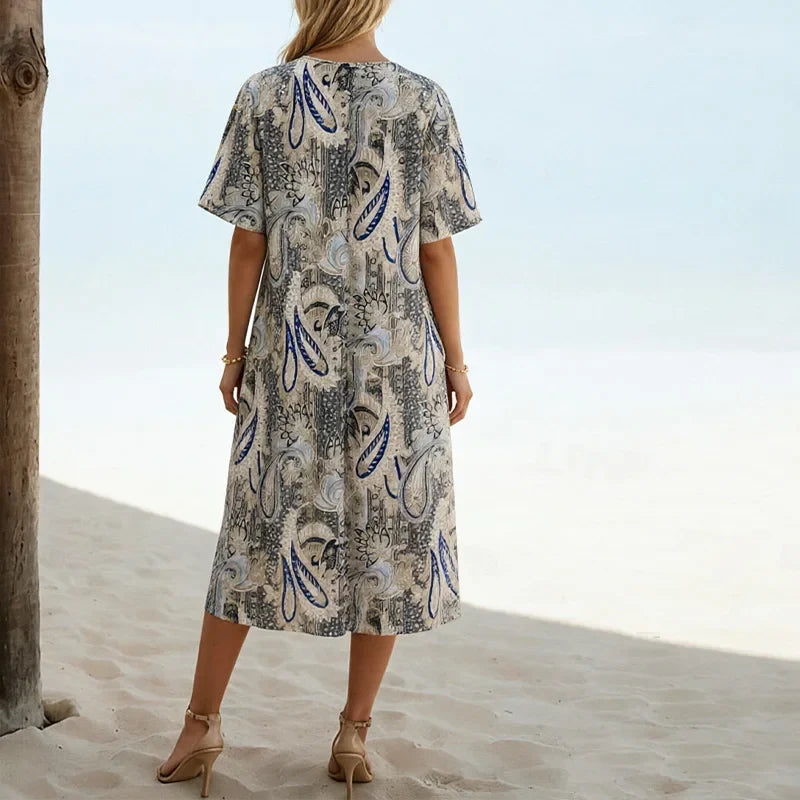 Madelyn Elegant Floral Midi Dress