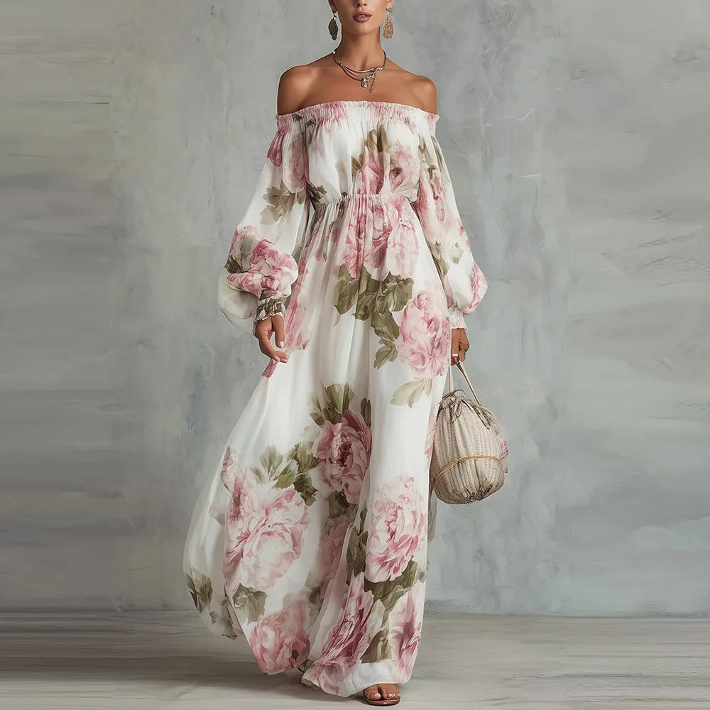 Ananya Off Shoulder Wedding Guest Dress