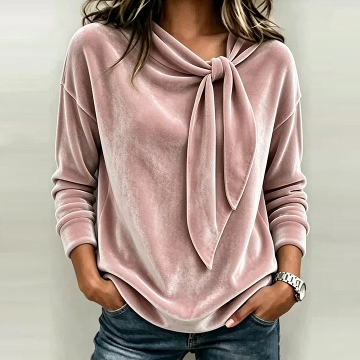 Corinne Bow Neck Pullover