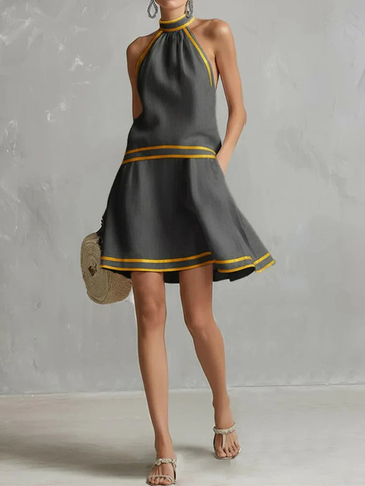 Elysia Halter Neck Mini Dress