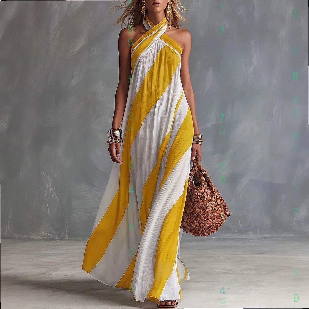 Eulalie Elegant Sleeveless Maxi Dress