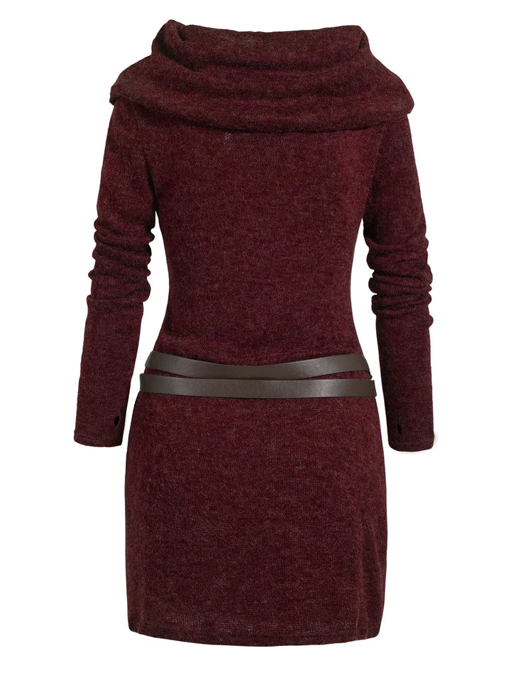 Marlowette Cowl Neck Sweater Dress