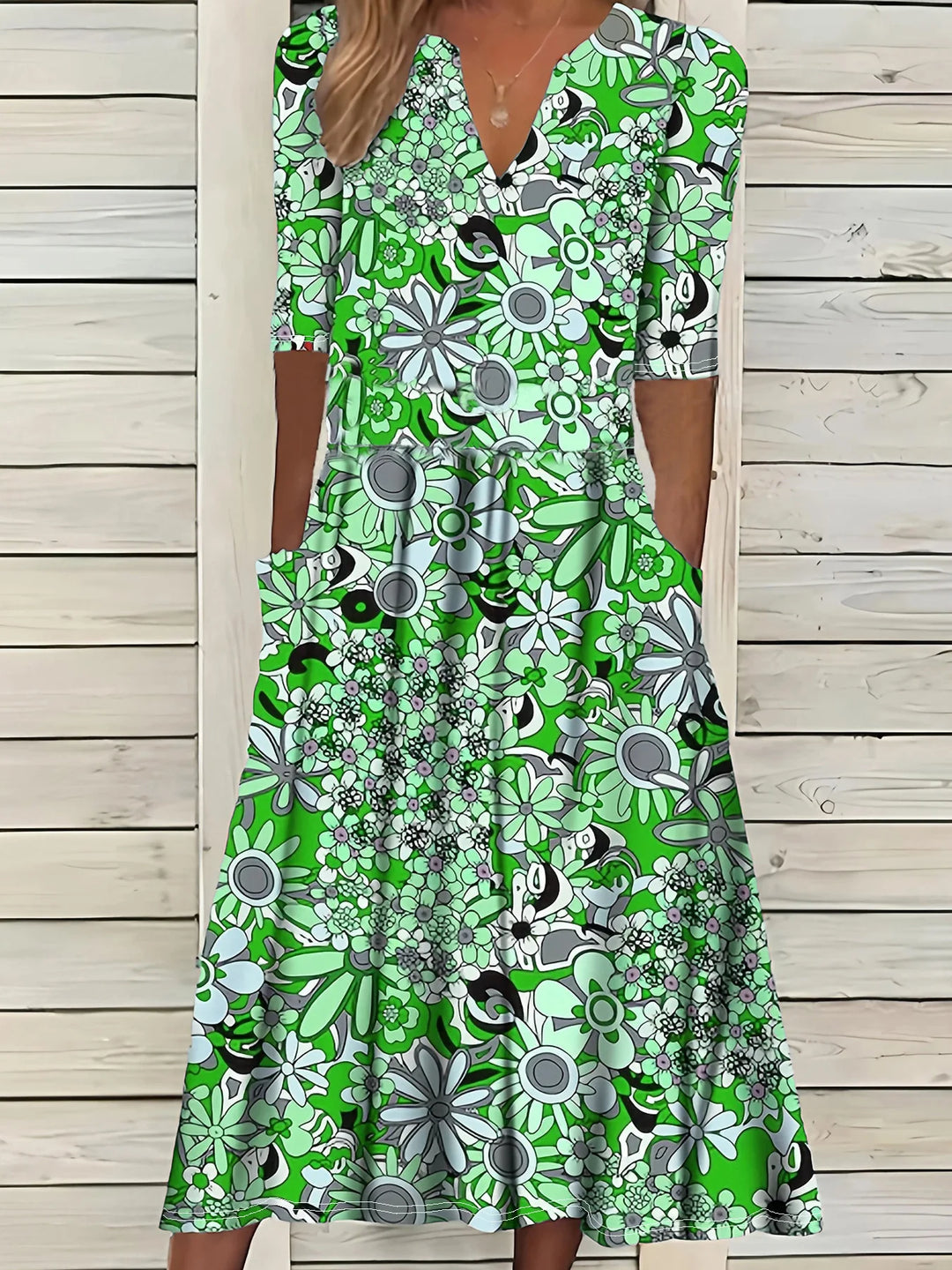 Verona Vintage Floral Maxi Dress