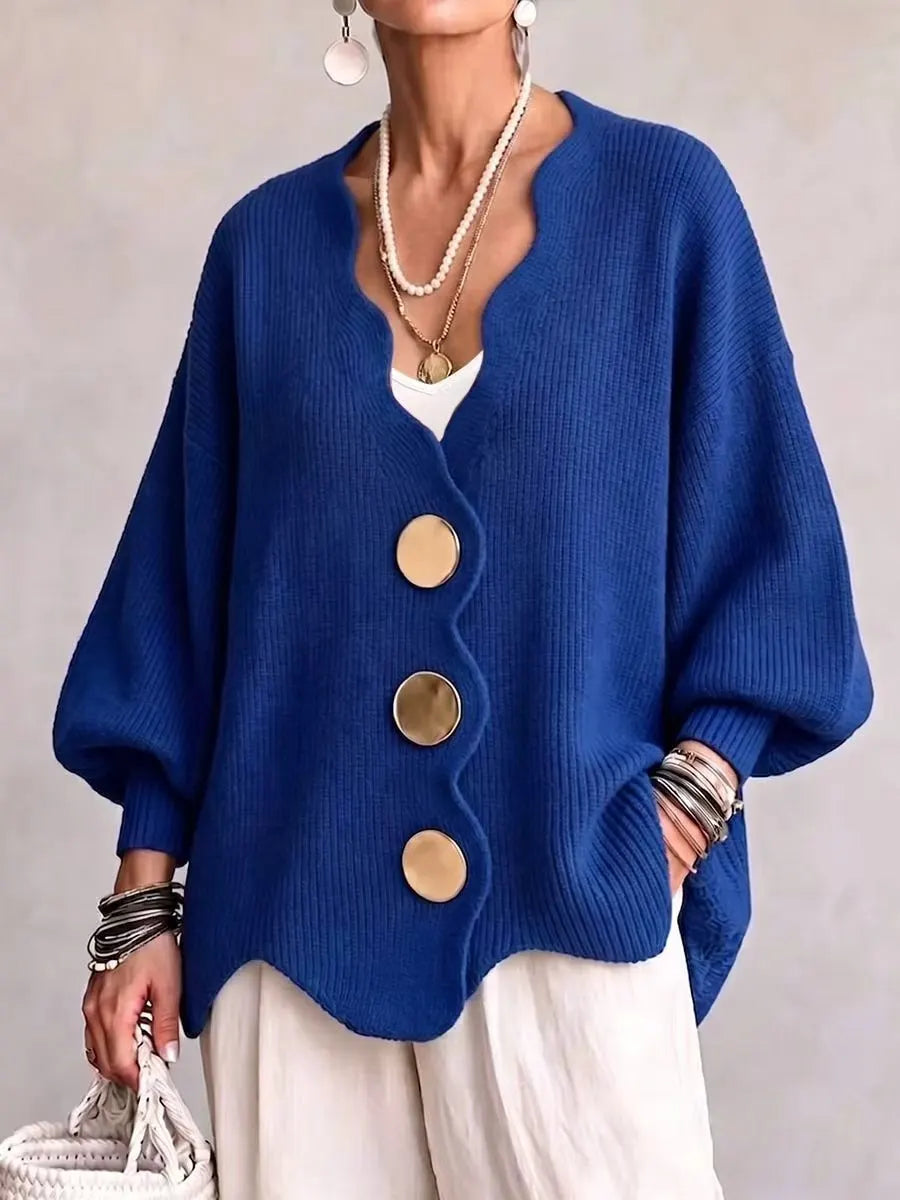 Daphne Wavy Edge Cardigan