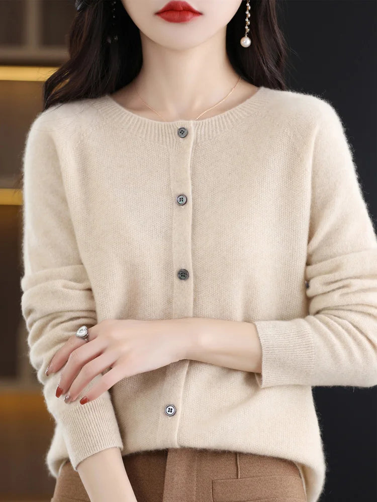 Elodie Button Front Cardigan