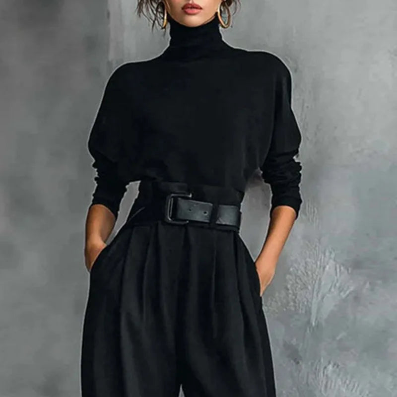 Laurel Elegant Turtleneck Pant Set