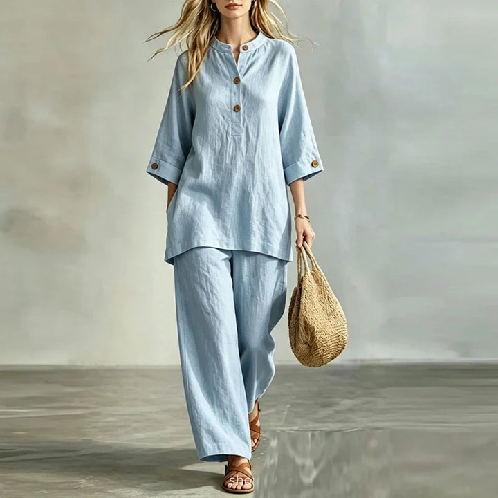 Aria Casual Linen Matching Set