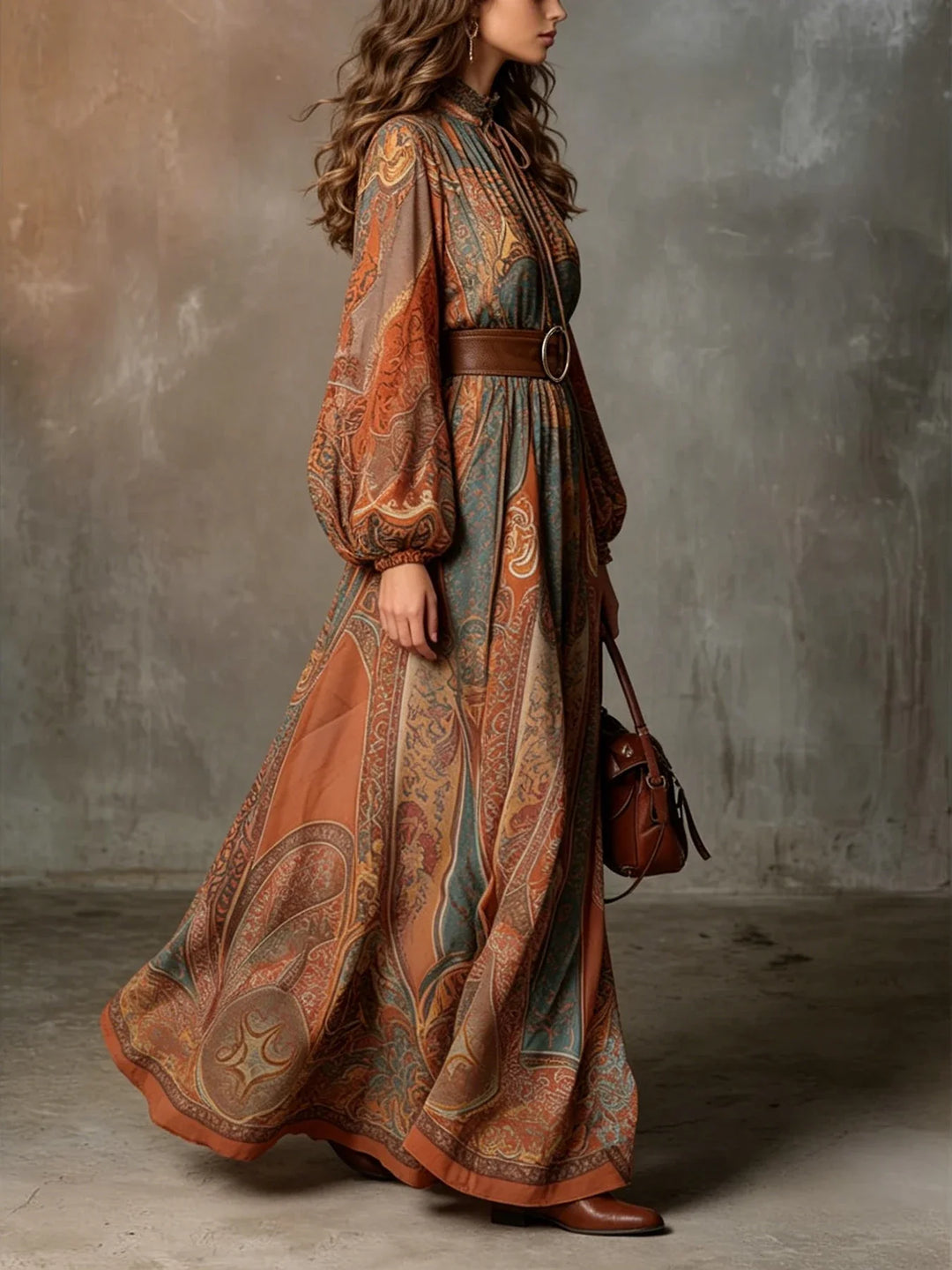 Isolde Paisley Print Maxi Dress