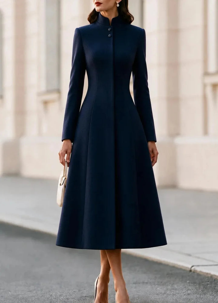 Rosamund Stand Collar Coat Dress