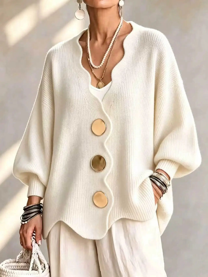 Daphne Wavy Edge Cardigan
