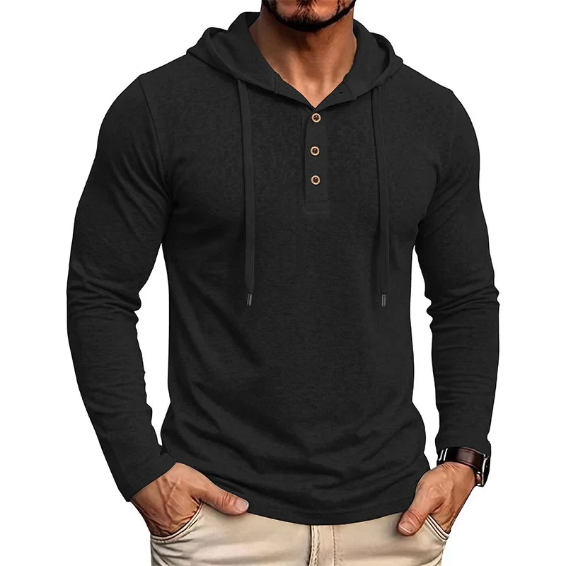 Corwin Drawstring Hood Pullover