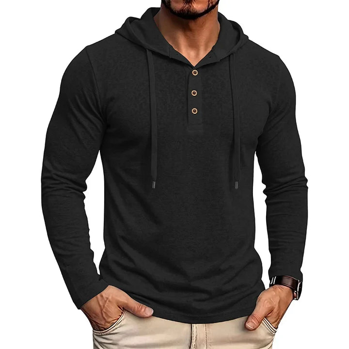 Corwin Drawstring Hood Pullover