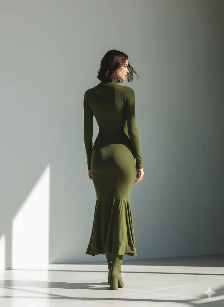 Valencia Ruched Mermaid Maxi Dress