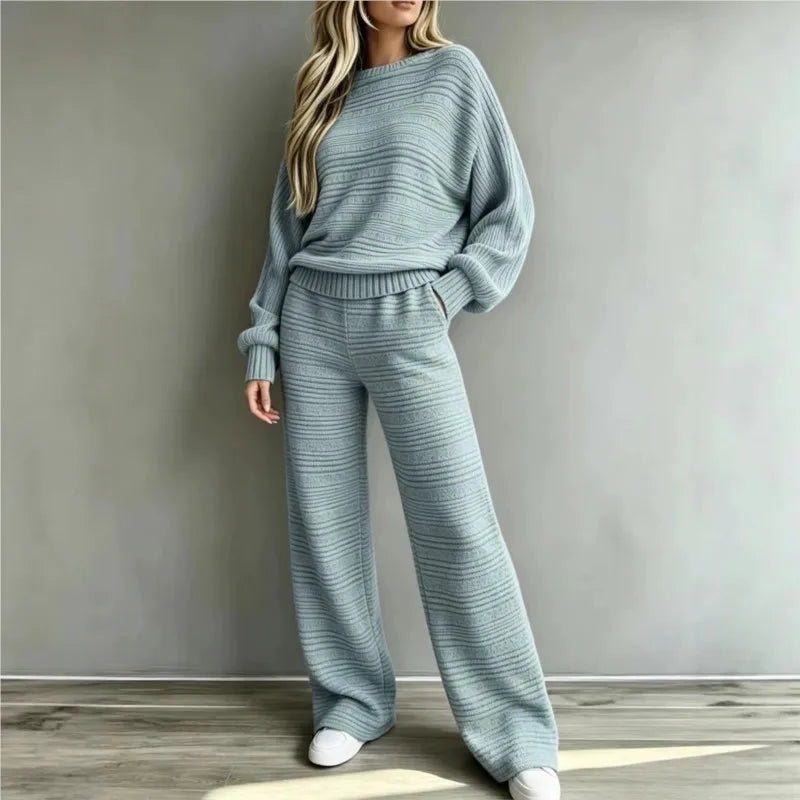Maya Cozy Stripe Matching Set
