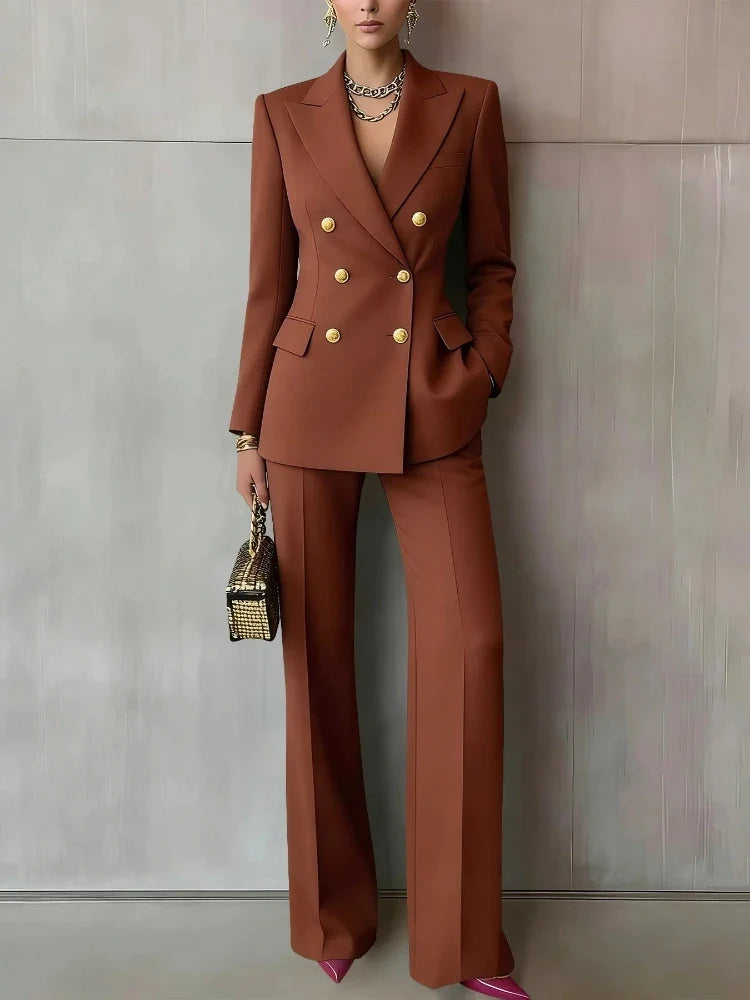 Solene Double Breasted Pantsuit