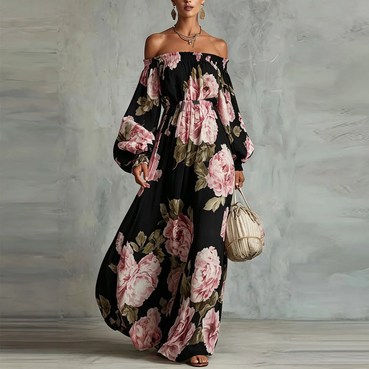 Ananya Off Shoulder Wedding Guest Dress